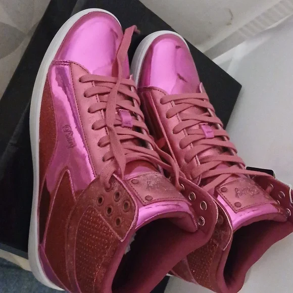 Pastry Fushia Pink Hi top Sneakers. Sz. 11M - Picture 2 of 5